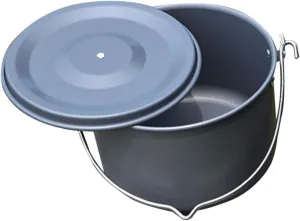 Happyyami Hanging Cook Pot for Camping Outdoor Cooking Gear Lightweight Aluminum Pot