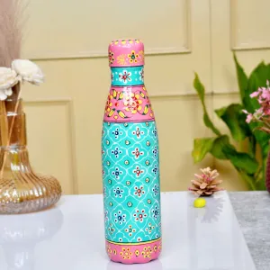 HARE KRISHAN CRAFTS Aluminium Water Bottle 27x7 Leakproof Reusable Flask for Hydration OnTheGo -21