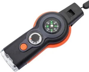 HBJWOV 7-in-1 Whistle Outdoor Survival Camping Compass Multi-Functional Survival Whistle