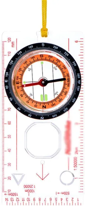 HBJWOV Outdoor Multifunctional Genuine with Scale Travel by Walking Compass Anti-Shock Waterproof Hiking Climbing Compass