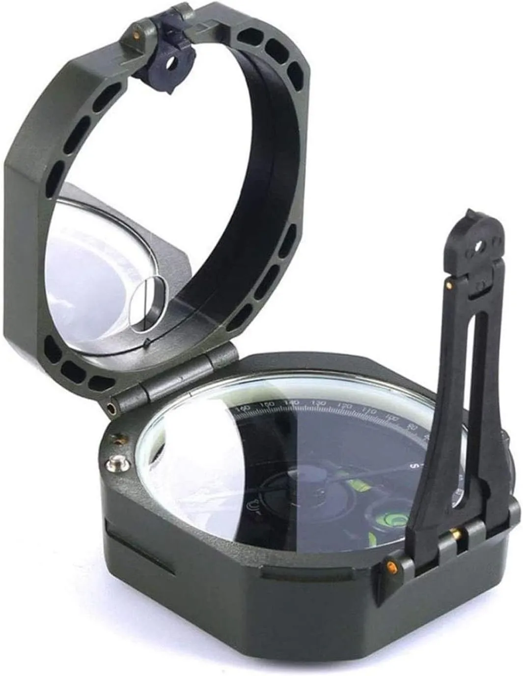 HBJWOV Portable Compass, High Precision Fluorescent Night Vision Design, Outdoor Adventure Geological Survey Compass