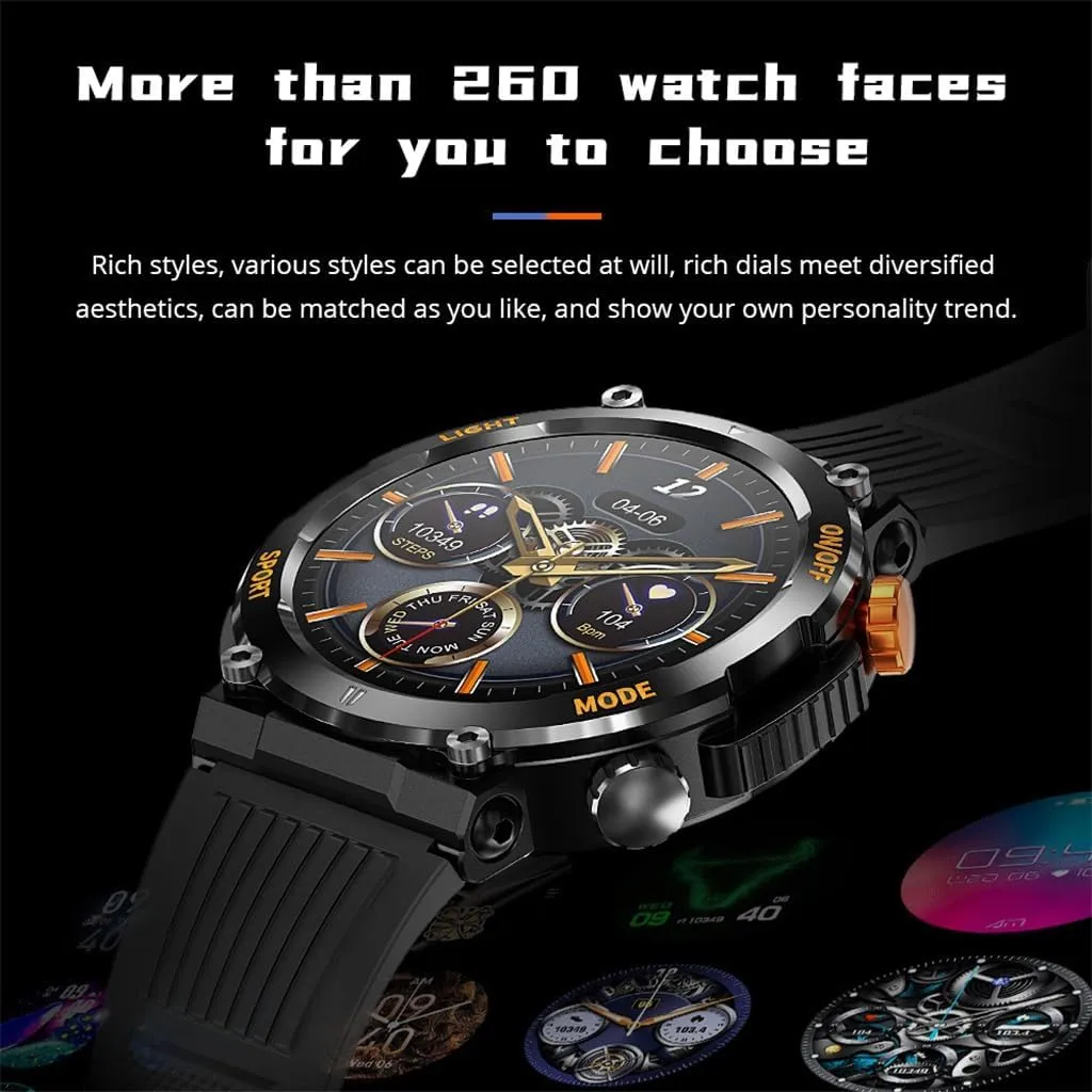 HBJWOV Sports Outdoor Waterproof Smart Watch Compass Hiking Adventure Outdoor Sports Must