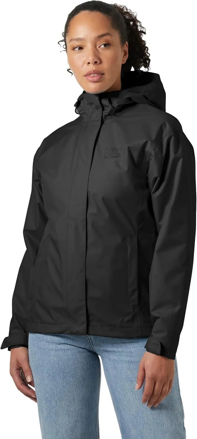 Helly Hansen Women's Seven J Waterproof, Windproof, and Breathable Rain Jacket with Hood