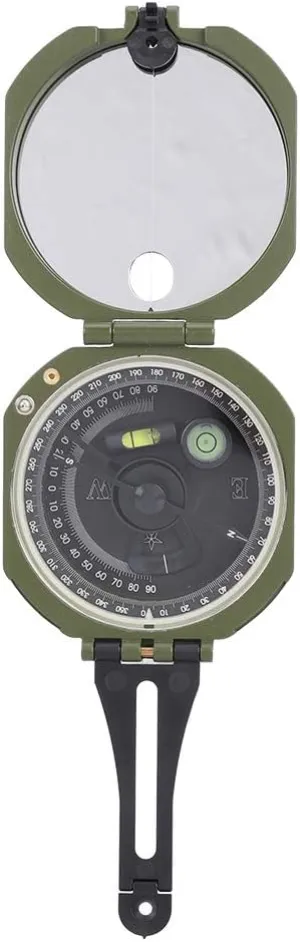 High Accuracy Compass with Luminous Dial Scale, Magnetic Declination Adjuster, Multifunctional for Geological Survey, Orienteering and Outdoor