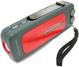Highgear SmartDynamo Hand Crank Flashlight with AM/FM Radio, Emergency Alarm, and Mobile Phone Charging Port