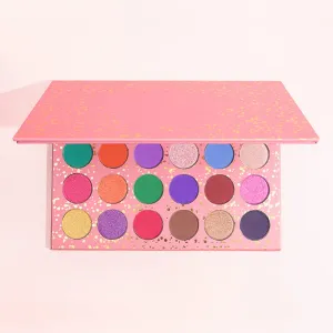 Highly Pigmented Eye Makeup Palette , 24 Colors Matte Shimmer Metallic Eyeshadow Pallet Long Lasting Blendable Natural Colors Waterproof Make Up Eye Shadows Cosmetics Gift Kit-Great for Travel