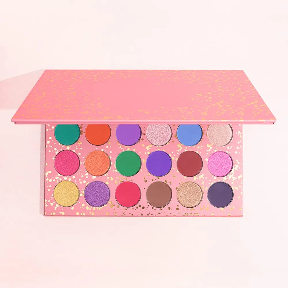 Highly Pigmented Eye Makeup Palette , 24 Colors Matte Shimmer Metallic Eyeshadow Pallet Long Lasting Blendable Natural Colors Waterproof Make Up Eye Shadows Cosmetics Gift Kit-Great for Travel