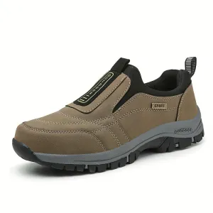 Hiking Shoes for Men – Waterproof Slip-On Outdoor Footwear Comfortable & Sturdy
