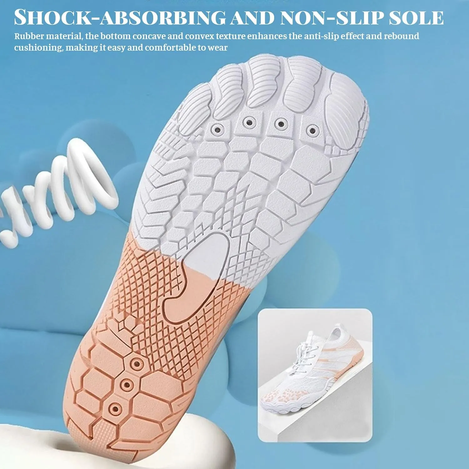 Hiking Water Shoes with Arch Support for Women Walking Wide Width Grounded Footwear for Women Men with Neuropathy Wide Toe Box Sneakers Non-Slip Diabetic Shoe Quick-Dry Waterproof Unisex