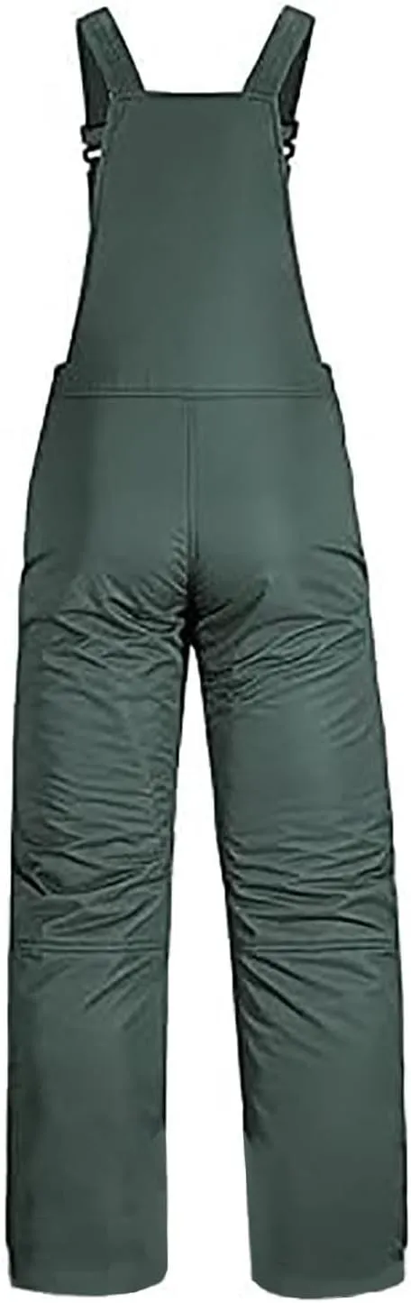 hlysgo Women Ski Jumpsuit Insulated Waterproof Overalls Winter Warm Snowboarding Pants Adjustable Strap Snow Bib Jumpsuits