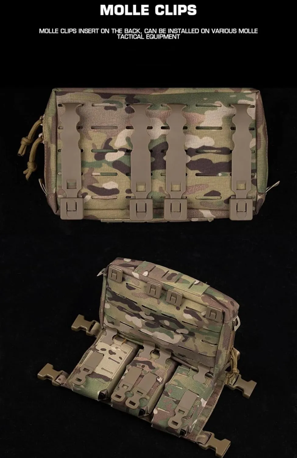 Horizontal First Aid Kit, Interior Magic Sticker Cutting, Adapt to MOLLE System (CP)