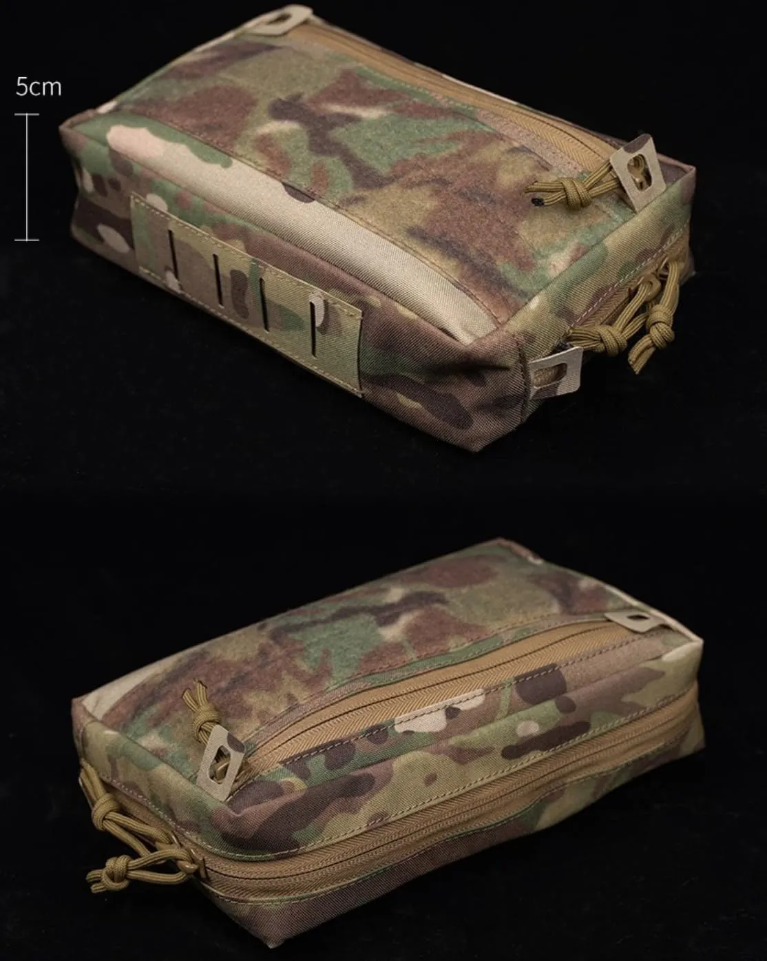 Horizontal First Aid Kit, Interior Magic Sticker Cutting, Adapt to MOLLE System (CP)