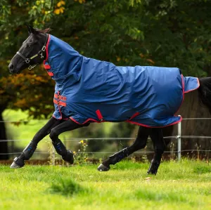 Horseware Ireland Mio All-in-One Turnout Sheet Dark Blue/Red 72