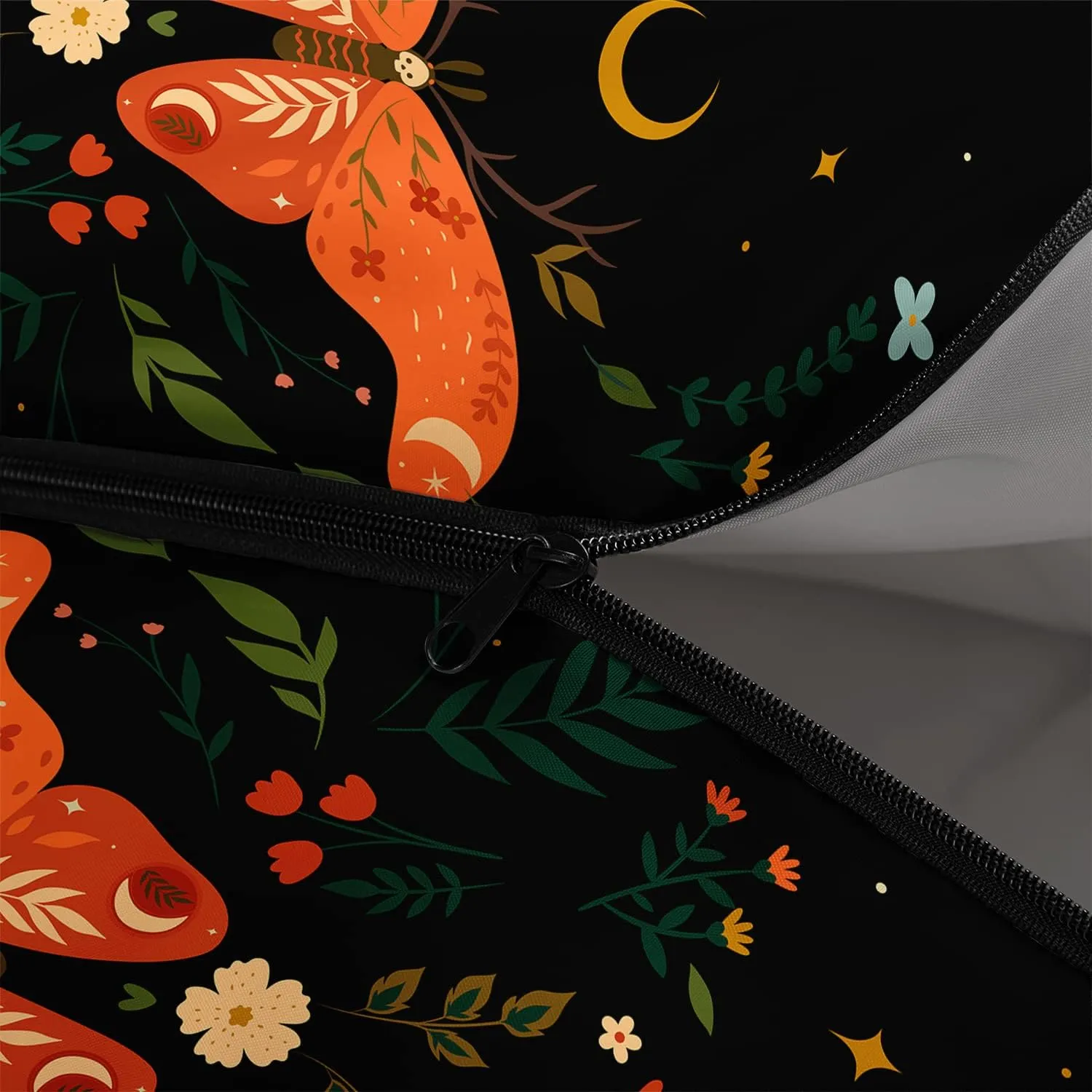HOSIMA Butterfly Sleeping Bags for Adults and Kids for Camping,Black Gothic Ultralight Sleeping Bag for Cold Weather Summer.