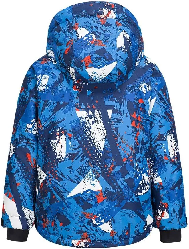 HOTIAN Boys Ski Jacket Colorful Waterproof Insulated Snow Coat Windproof Unisex Winter Outdoor Coats