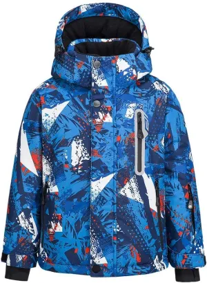 HOTIAN Boys Ski Jacket Colorful Waterproof Insulated Snow Coat Windproof Unisex Winter Outdoor Coats