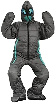 Human Body Wearable Camping Sleeping Bag, Winter Indoor Outdoor Portable Ultralight Warm Adult Windproof Sleeping Bag, Zipper Design Walking Sleeping Bag