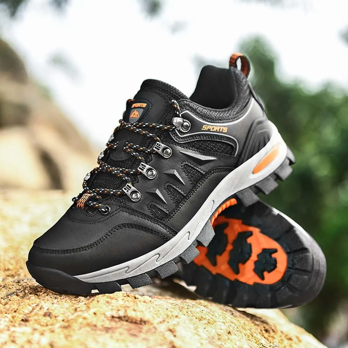 HYDLONGR Men's Women's Lightweight Waterproof Anti-Slip Hiking Shoes Travel Camping Shoes Walking Shoes