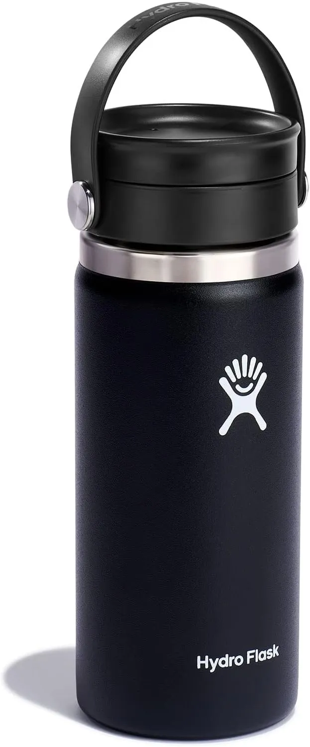 Hydro Flask 16 oz Wide Mouth Bottle with Flex Sip Lid Black