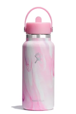 Hydro Flask 32Oz Wide Flex Straw Cap- Jelly Pink