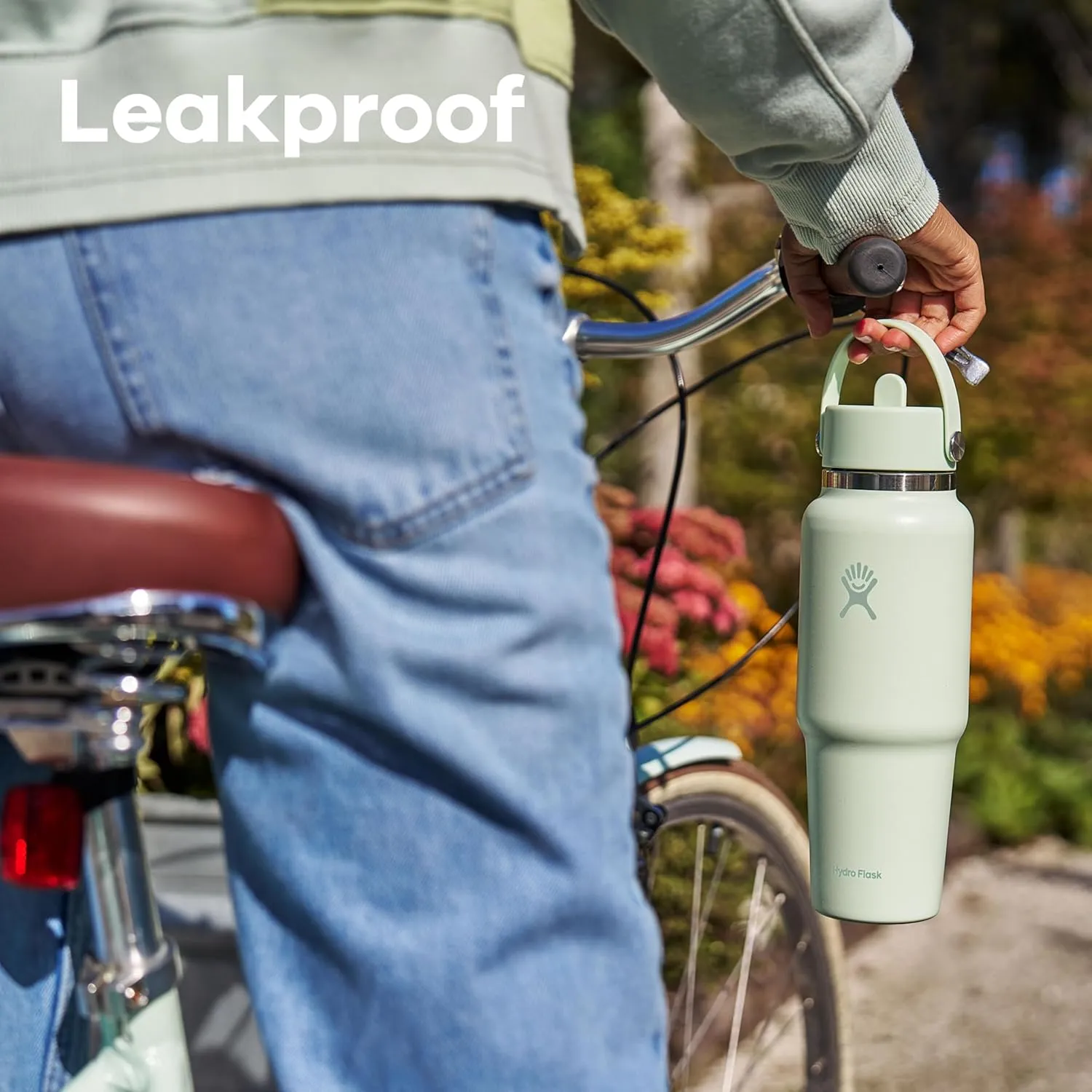 Hydro Flask 40 OZ Wide Flex Straw Travel Bottle Agave