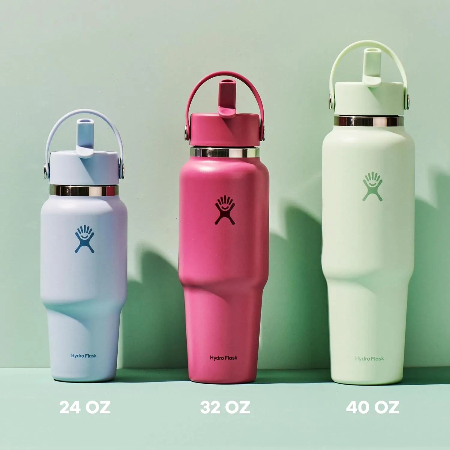 Hydro Flask 40 OZ Wide Flex Straw Travel Bottle Agave