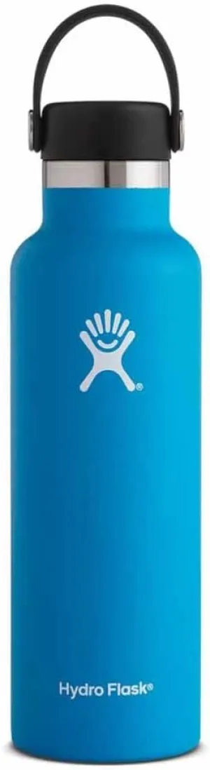 Hydro Flask Standard Mouth Flex Cap Bottle - Stainless Steel Reusable Water Bottle - Vacuum Insulated, Dishwasher Safe, BPA-Free, Non-Toxic