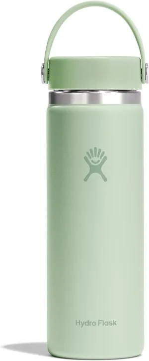 Hydro Flask Wide Mouth vacuum insulated stainless steel water bottle with leakproof closeable lid for cold water drinks, sports, travel, car and school