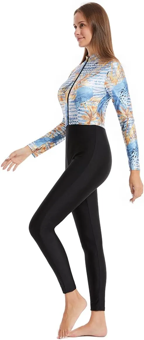 IBAKOM One Piece Modest Burkini for Women Islamic Swimsuits with Wrap Skirt Swim Cap Muslim Bathing Suit Cover Ups