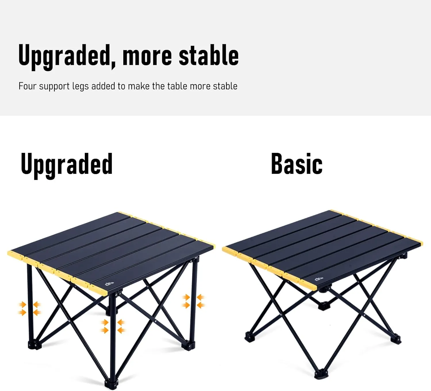 iClimb Ultralight Compact Camping Folding Table with Carry Bag (Reinforced Green - L)