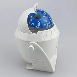 Illuminated Compass High Accuracy Magnetic Declination Adjustment Plectrum Waterproof Marine Compass with LED Lights White
