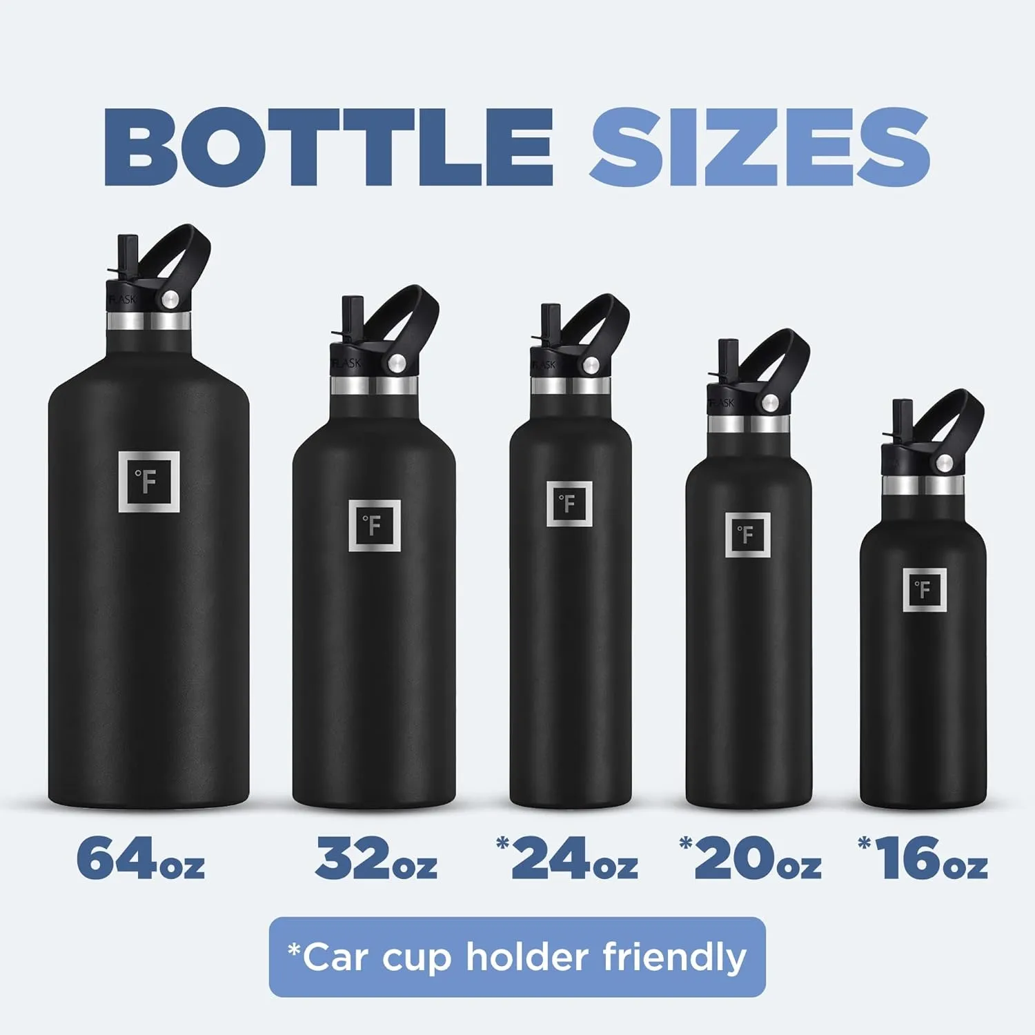 IRON °FLASK Camping & Hiking Hydration Canteens - 3 Lids (Narrow Straw Lid) Leak Proof Vacuum Insulated Stainless Steel - Hot & Cold Double Walled Sports Water Bottle - Cotton Candy, 32 Oz