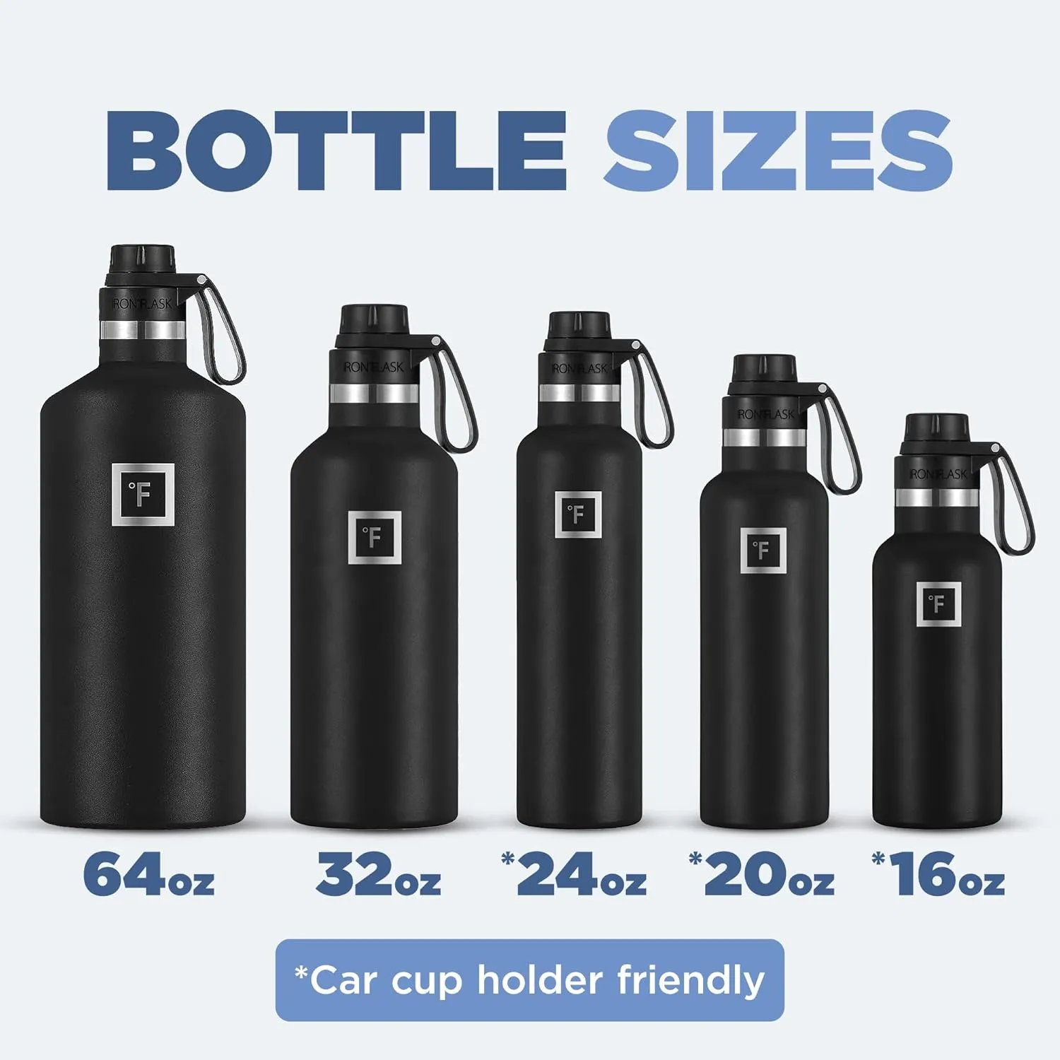 IRON °FLASK Camping & Hiking Hydration Canteens - 3 Lids (Narrow Straw Lid) Leak Proof Vacuum Insulated Stainless Steel - Hot & Cold Double Walled Sports Water Bottle - Rose, 20 Oz