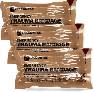 Israeli 6 Inch Emergency Compression Bandage Wound Trauma Dressing Double-Vacuum Sterile Packaging