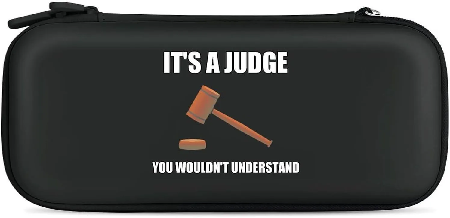 It's S Judge You Wouldn't Understand Hard Shell Travel Case with Rope 15 Game Card Pockets Compatible with Switch Protective