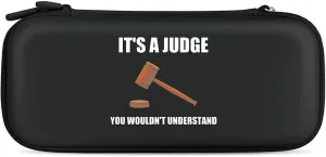 It's S Judge You Wouldn't Understand Hard Shell Travel Case with Rope 15 Game Card Pockets Compatible with Switch Protective