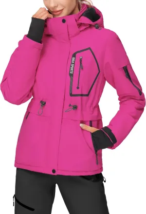 IUGA Waterproof Ski Jacket Women Warm Outdoor Winter Jackets Windproof Snowboard Winter Coats for Mountain Hiking
