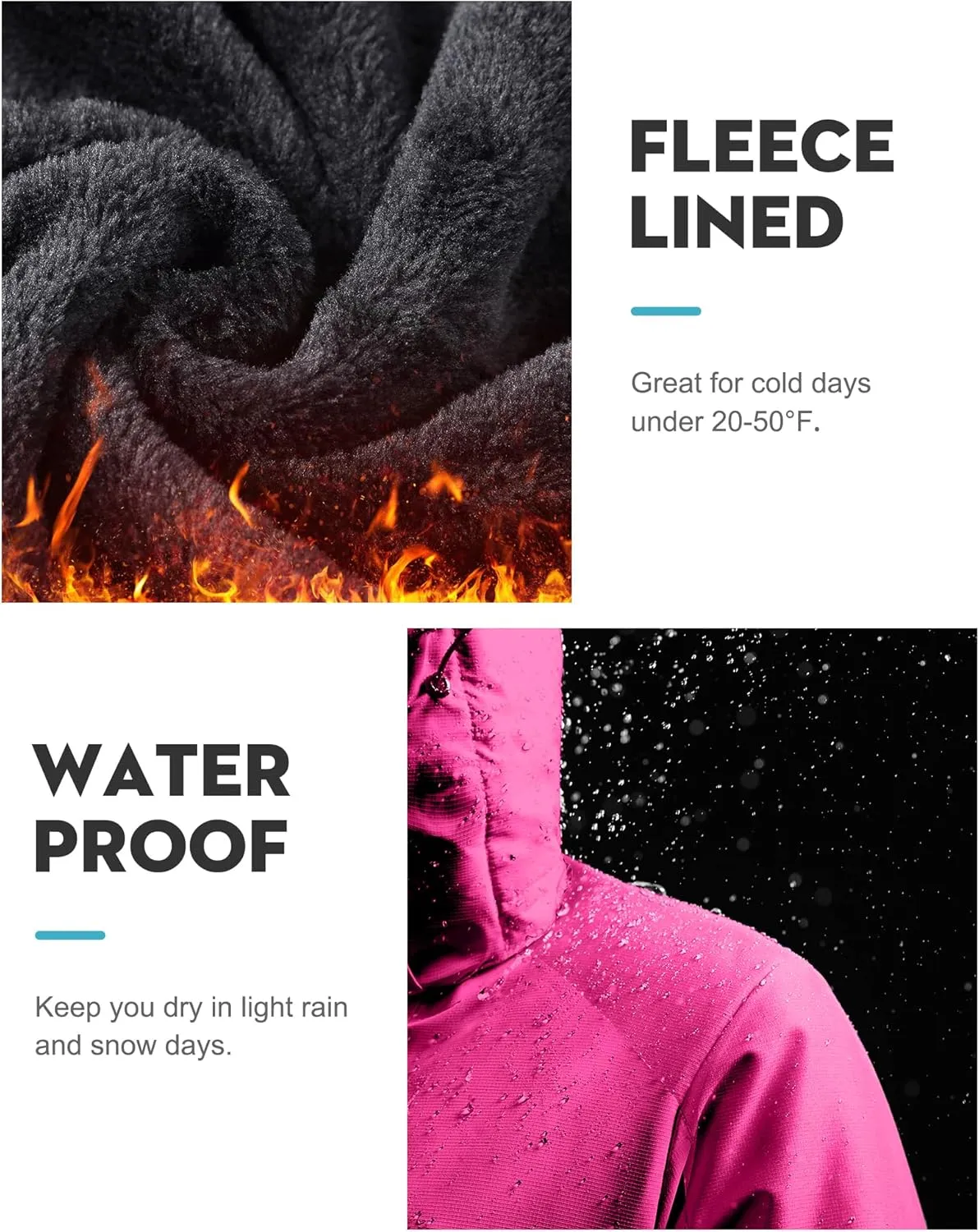 IUGA Waterproof Ski Jacket Women Warm Outdoor Winter Jackets Windproof Snowboard Winter Coats for Mountain Hiking