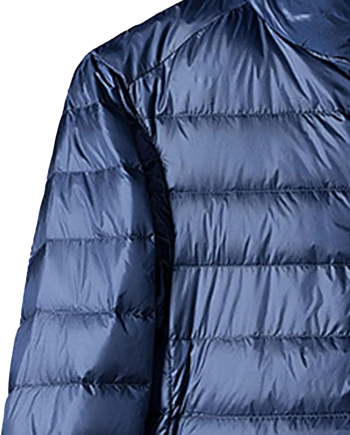 JEsilunmaMY Men's Thermal Sport Cropped Down Jacket Stand Collar Lightweight Packable Puffer Jacket Casual Warm Winter Coats