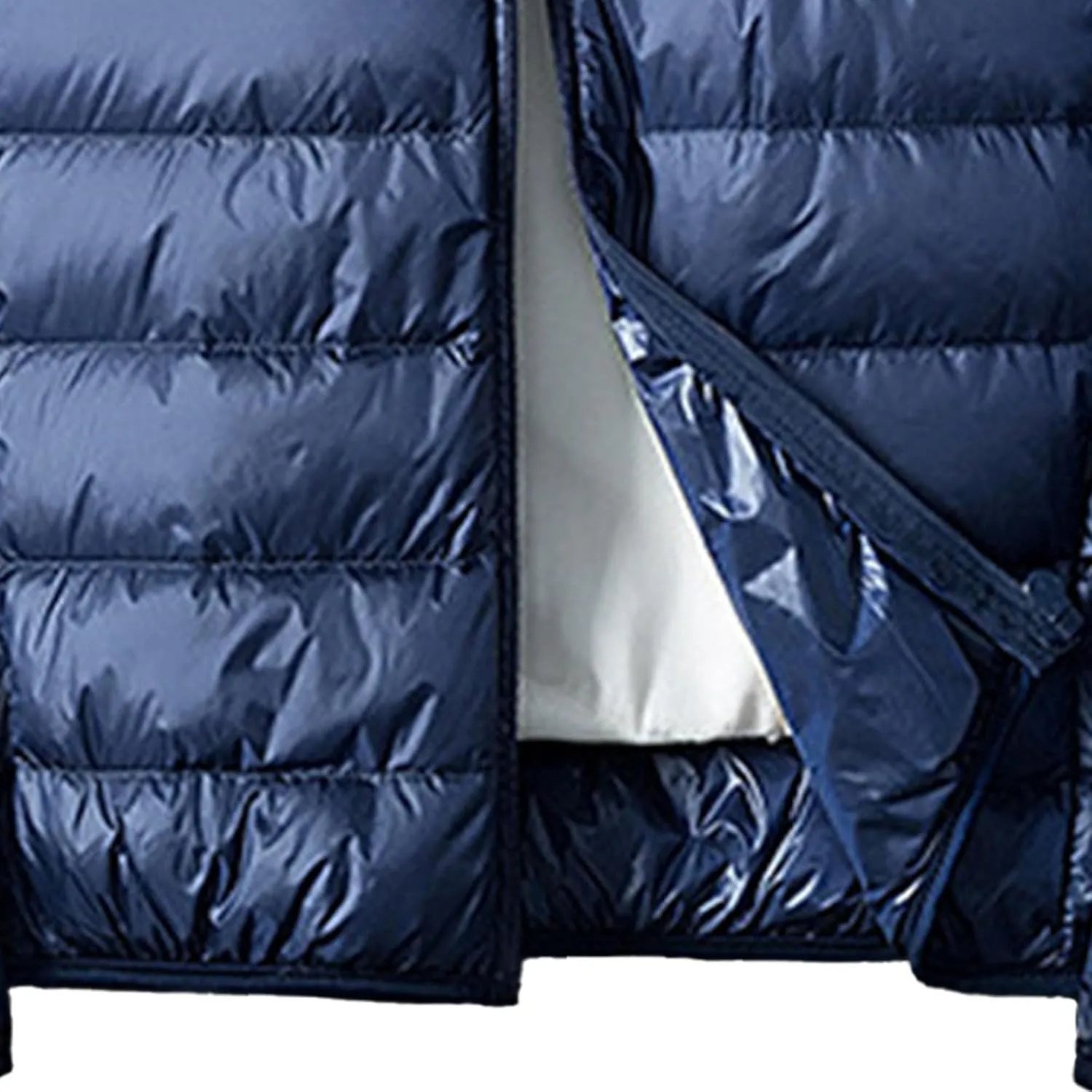JEsilunmaMY Men's Thermal Sport Cropped Down Jacket Stand Collar Lightweight Packable Puffer Jacket Casual Warm Winter Coats