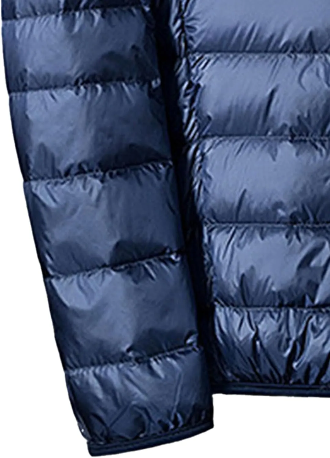 JEsilunmaMY Men's Thermal Sport Cropped Down Jacket Stand Collar Lightweight Packable Puffer Jacket Casual Warm Winter Coats