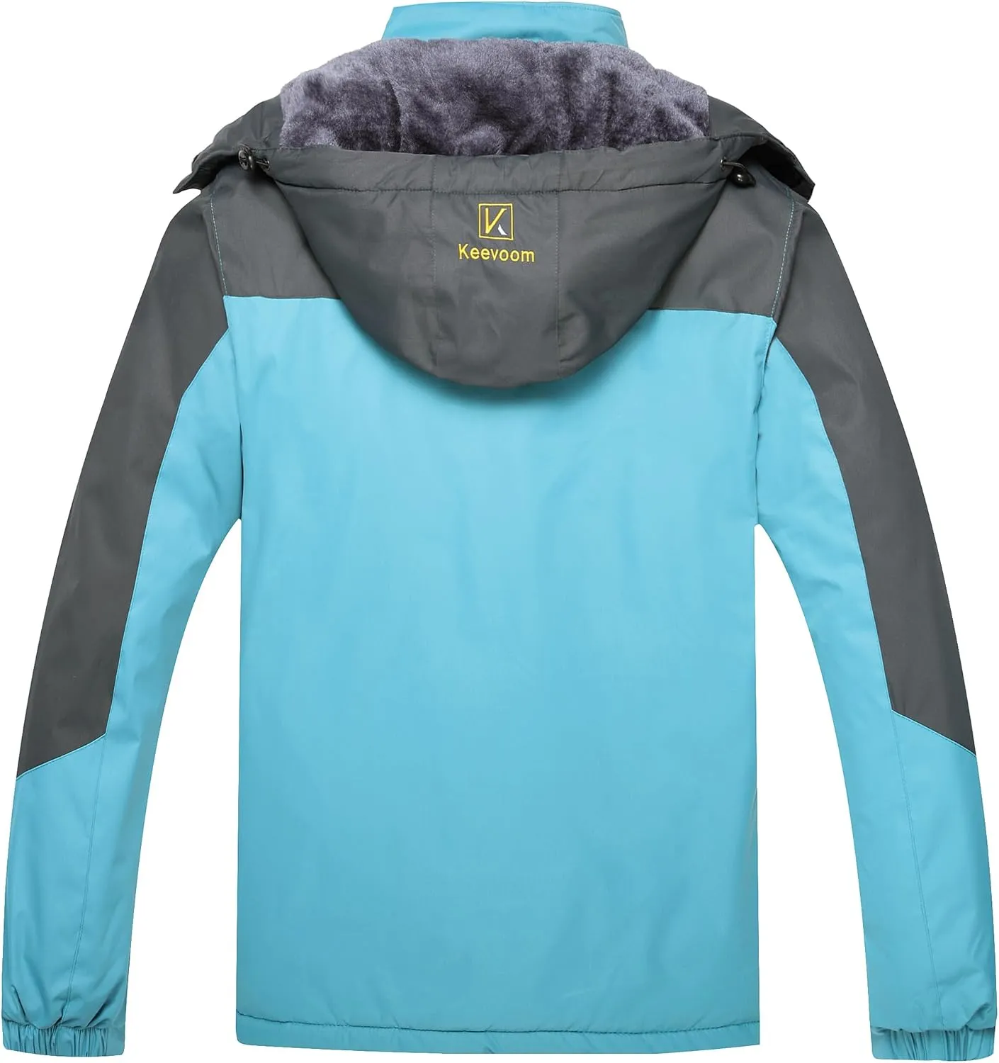 Keevoom Men's Winter Jackets Ski Snow Coats Waterproof Hooded Raincoats Snowboarding