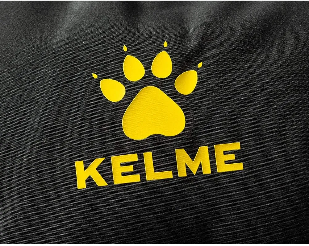 KELME Men's Long Parka Winter Coats, Windproof Hooded Soccer Jacket, Stadium Outdoor Cold Weather Warm Outerwear