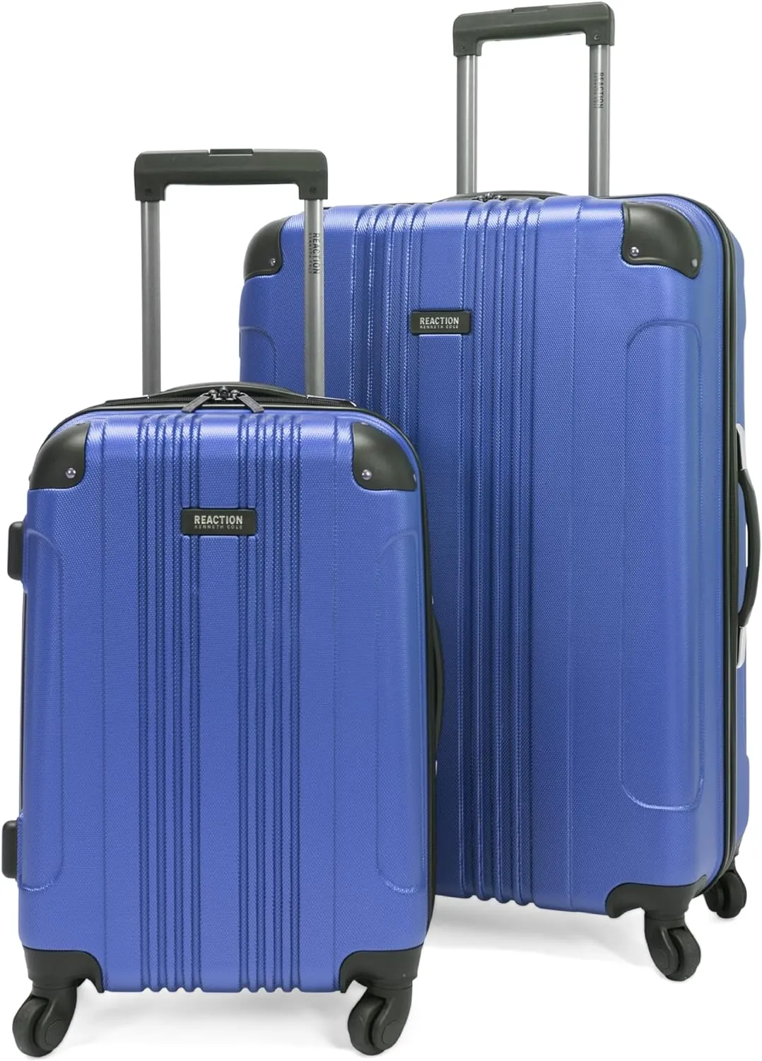 Kenneth Cole REACTION Out of Bounds Lightweight Hardshell 4-Wheel Spinner Luggage, Cobalt Blue, 2-Piece Set (20" & 28")