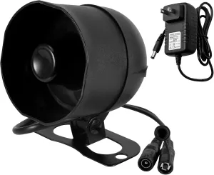 KERUI WiFi Horn Host Loud 115db,Can't Work Alone,Work with Door Sensor,Motion Sensor,Remote Control,as a Home Alarm System,Only Support 2.4G WiFi,Black