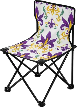 Kigai Folding Camping Chair Heavy Duty Chair Ultralight Compact Portable Beach Chair for Outdoor Camp, Hiking, Travel, Beach, Sporting Event and Picnic, Peacock Feathers