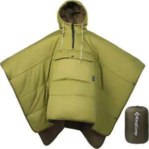 KingCamp Camping Wearable Hoodie Blanket Poncho Ultralight Sleeping Bag Adult, Outdoor Stadium Water-Repellent Christmas Gift