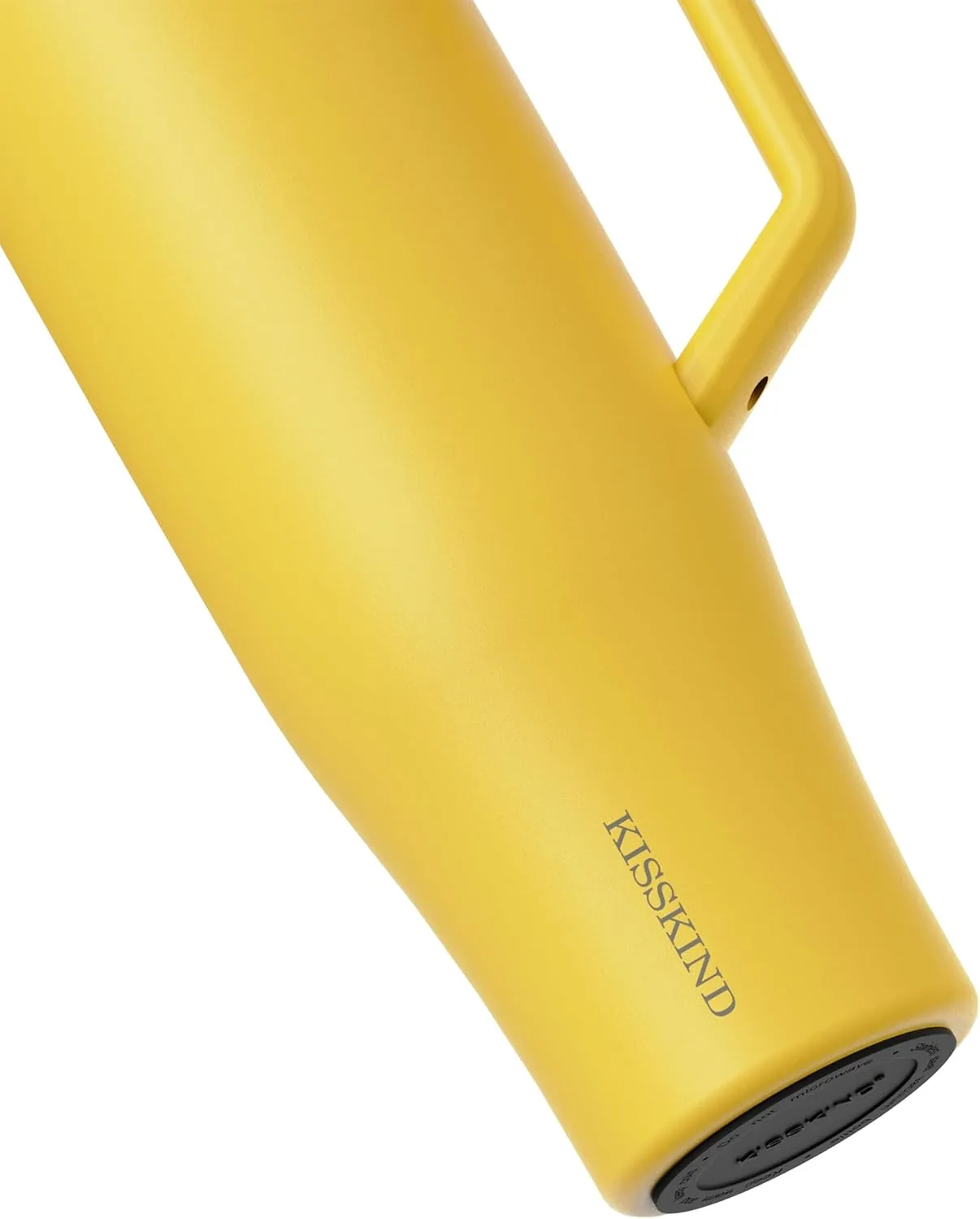 KISSKIND 40 oz Tumbler with Handle and Straw | 100% Leakproof Insulated Tumbler with Lid and Straw | Stainless Steel Water Bottle | Cup Holder Friendly Base | Ginger