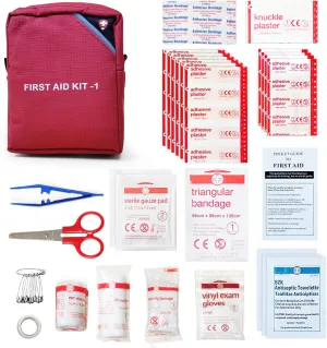 Kits,Small Aid Kit Waterproof Survival for Durable Camping,Hiking,Travel,Backpacking,Vehicle,Outdoors Emergency Pieces） Sports（78 First Medical & Mini Discounted rates