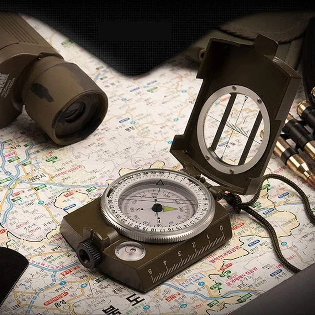 KouRy Foldable Compass, Portable Outdoor Navigation Compass Tools, for Camping, Hiking and Other Outdoor Activities Durable Suitable for Outdoor Camping